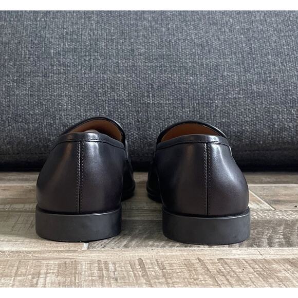 $1,195 NIB FERRAGAMO Funes Hickery Calf Leather Loafer Slip On Dress Shoes 11 E main image 8